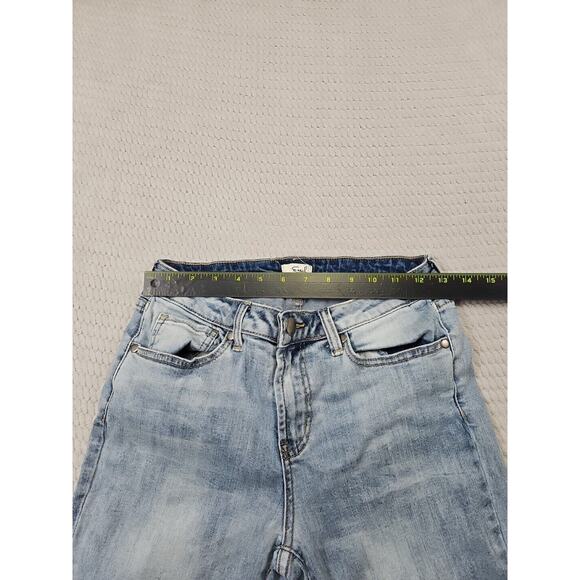 Easel Jeans Womens Medium Distressed Light Wash Skinny Fit Stretch - Picture 3 of 8